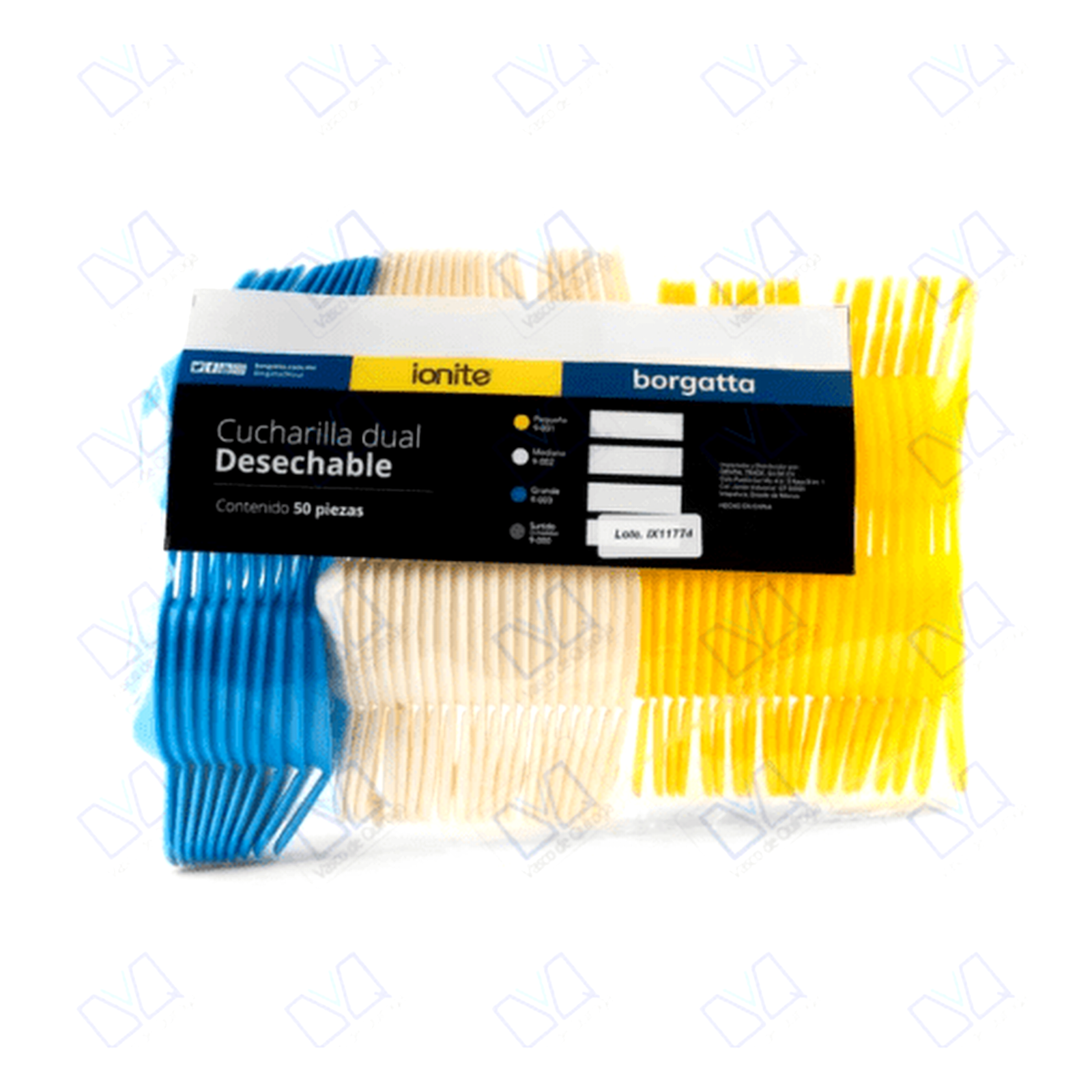 Cucharilla dual desechable (BORGATTA)