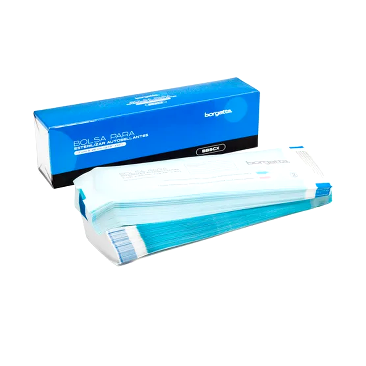Bolsas para esterilización autoadhesivas 7X26 cm (BORGATTA)