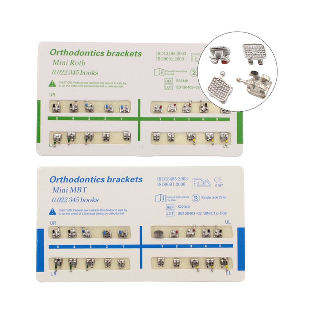 Brackets de Ortodoncia Mini Roth (FDA)