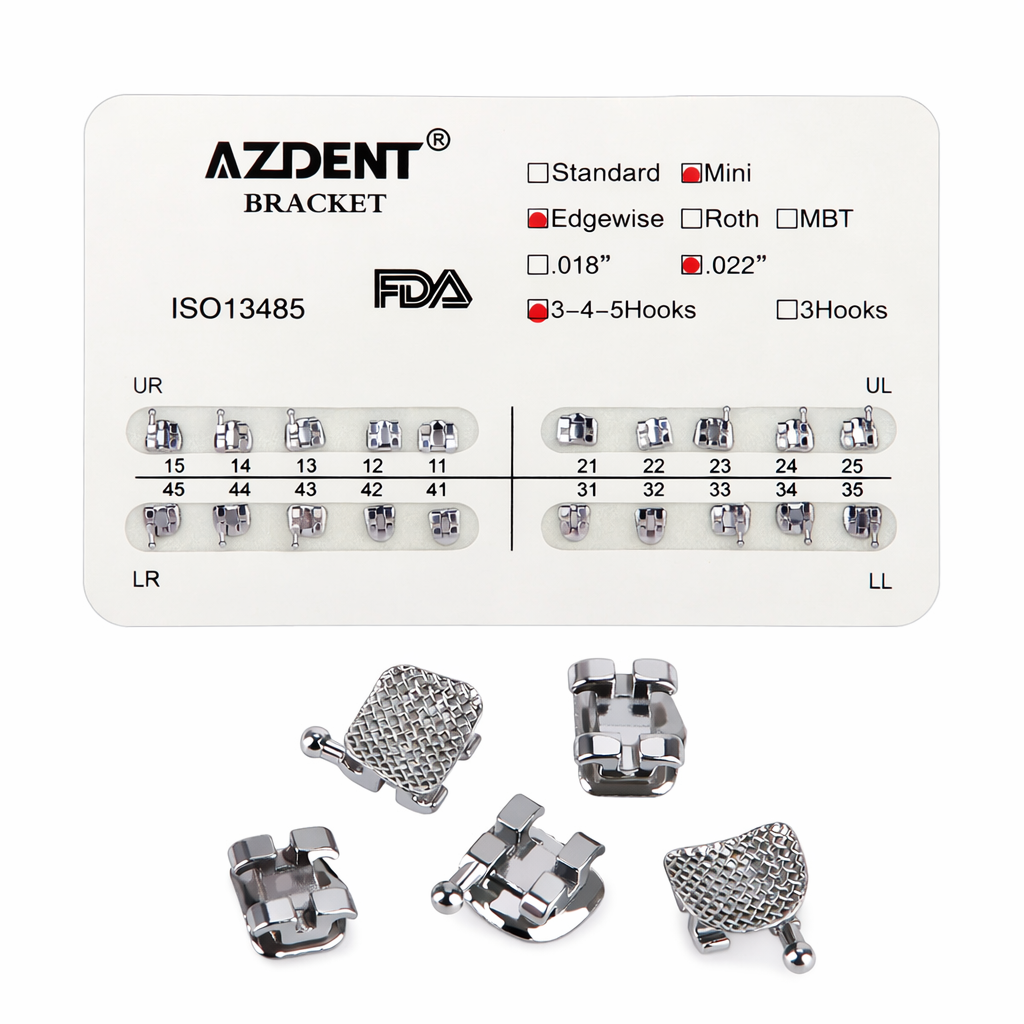 Brackets Ortodónticos Edgewise  Mini .022 (AZDENT)
