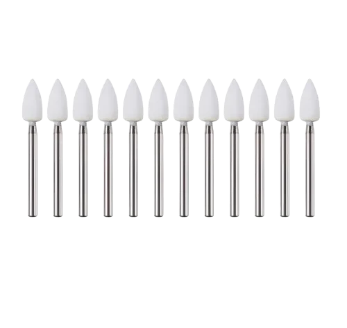 PIEDRA DE ARKANZAS BLANCA EN FORMA DE FLAMA C/PZA (CHINA)