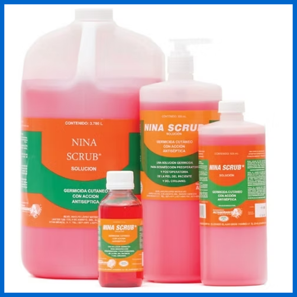 Nina Scrub solución, marca ALTAMIRANO