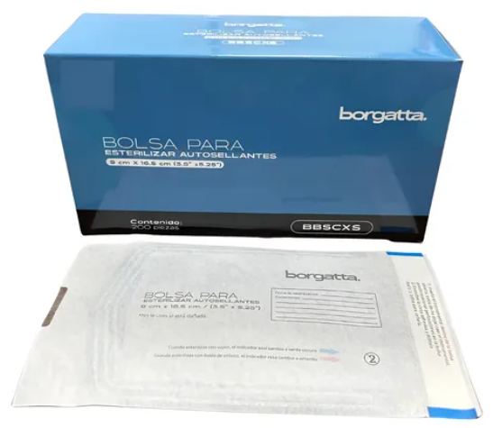 Bolsa para esterelizar, marca BORGATA