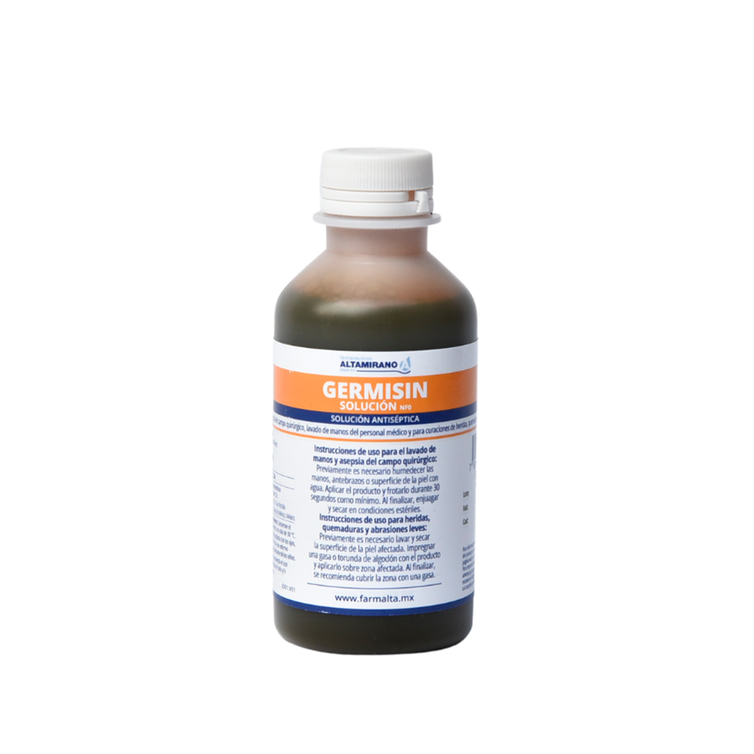 Germisin solución, marca ALTAMIRANO