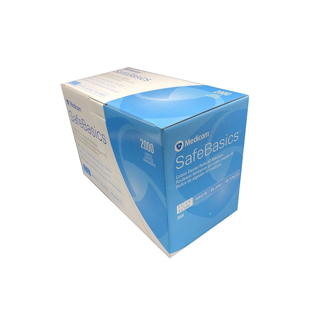 Caja de rollos de algodón, marca MEDICOM