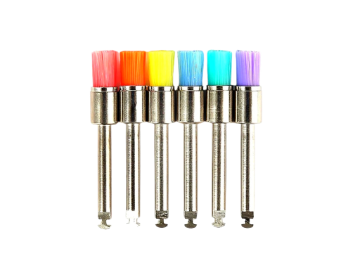 CEPILLOS PARA PROFILAXIS DE COLORES C/PZA  CAMPANA(KARVIR)