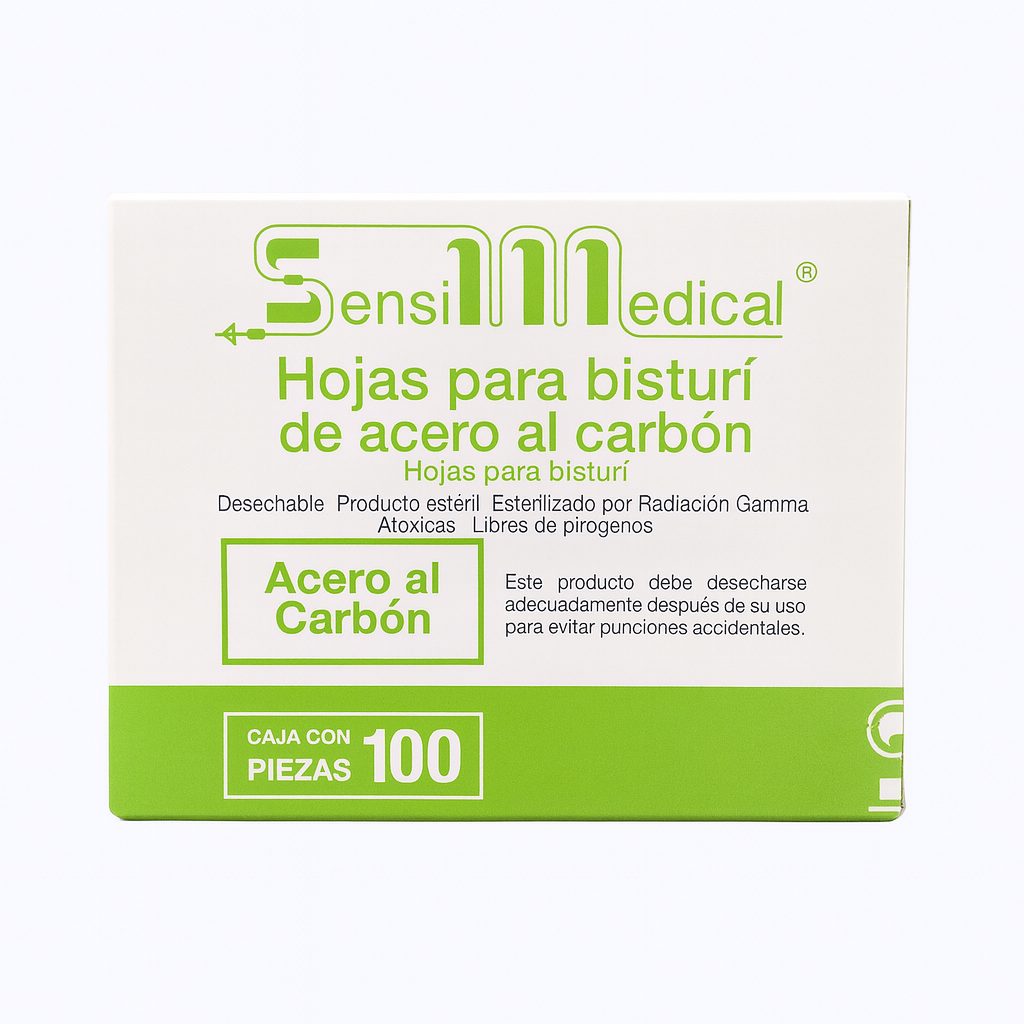 Hojas para bisturí de acero al carbón