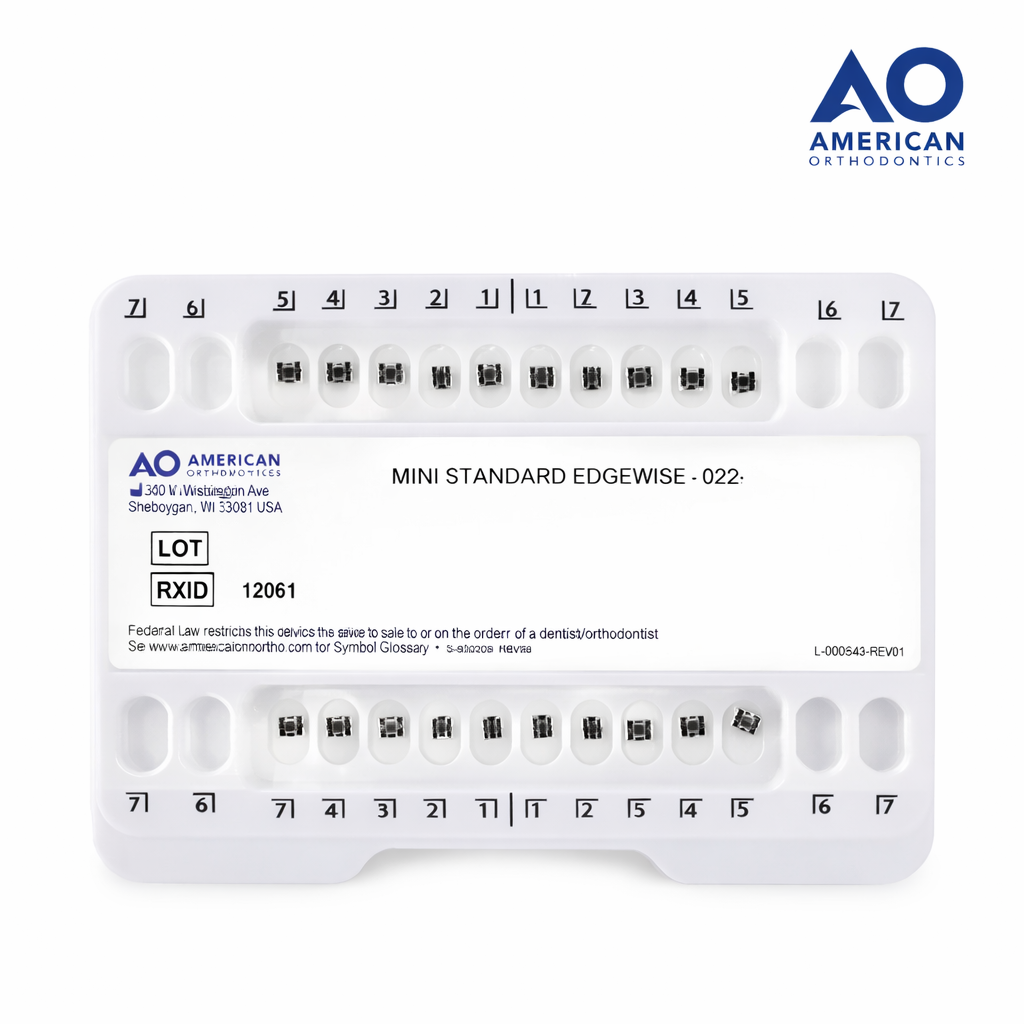 Brackets Mini Standard Edgewise 022 (AMERICAN ORTHODONTIC)