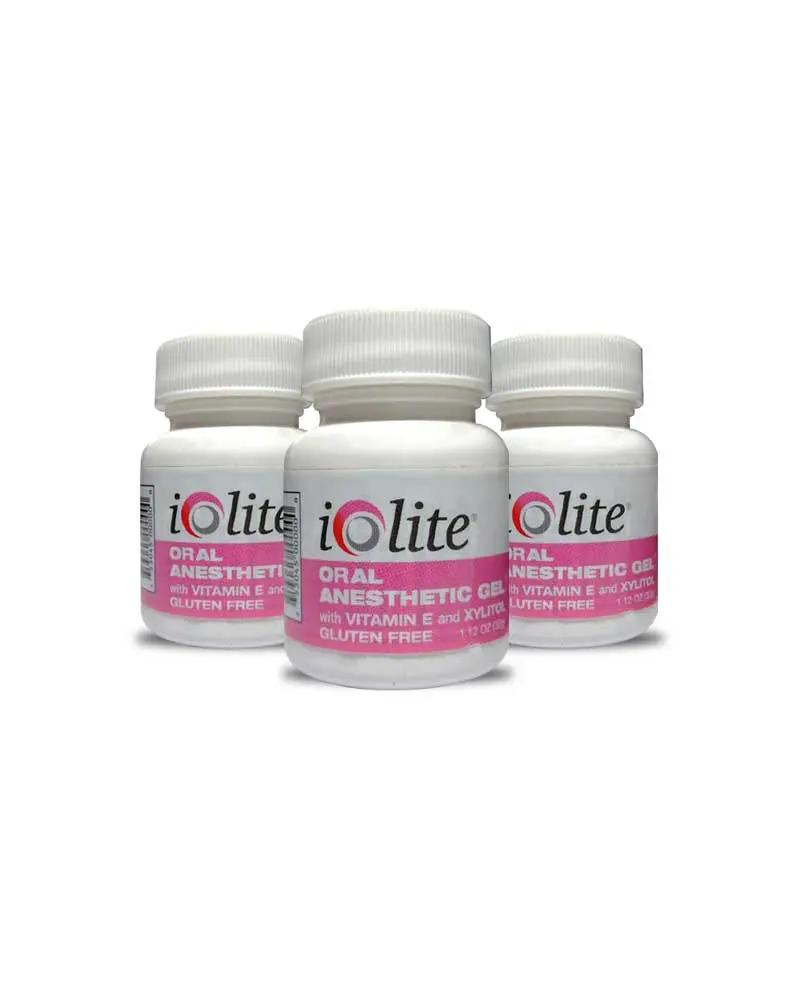 Gel anestésico oral iolite, marca DHARMA