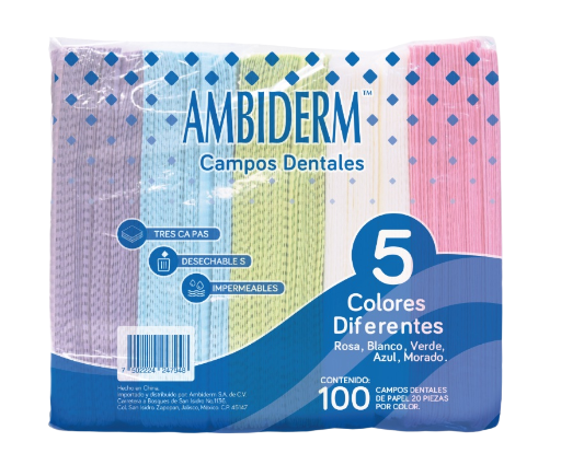 CAMPOS COLORES SURTIDOS C/100PZ (AMBIDERM)
