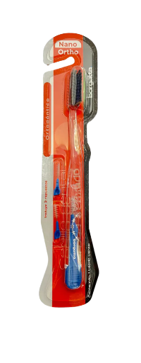 CEPILLO DENTAL ORTODÓNTICO C/PZA NANO ORTHO (BORGATTA)
