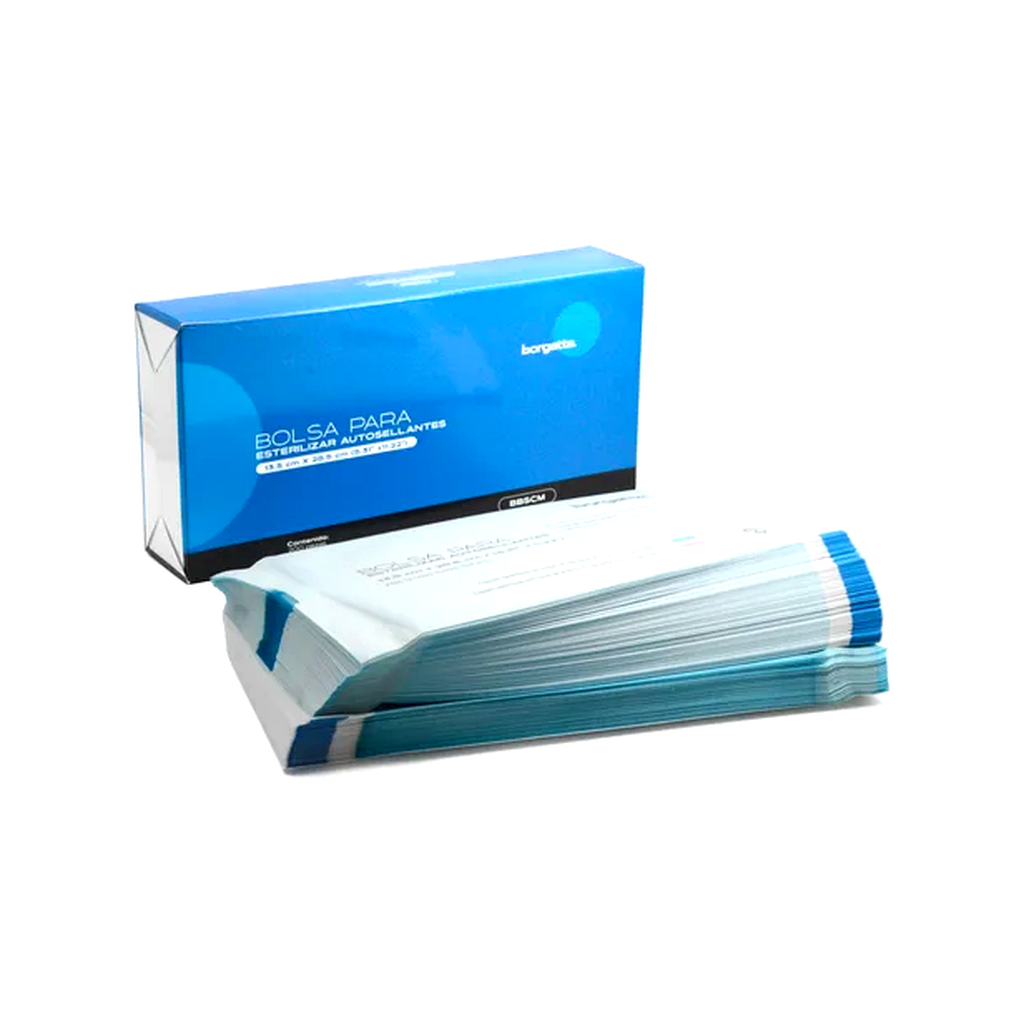 Bolsa para Esterilización Autoadherible 13.5x28.5 (BORGATTA)
