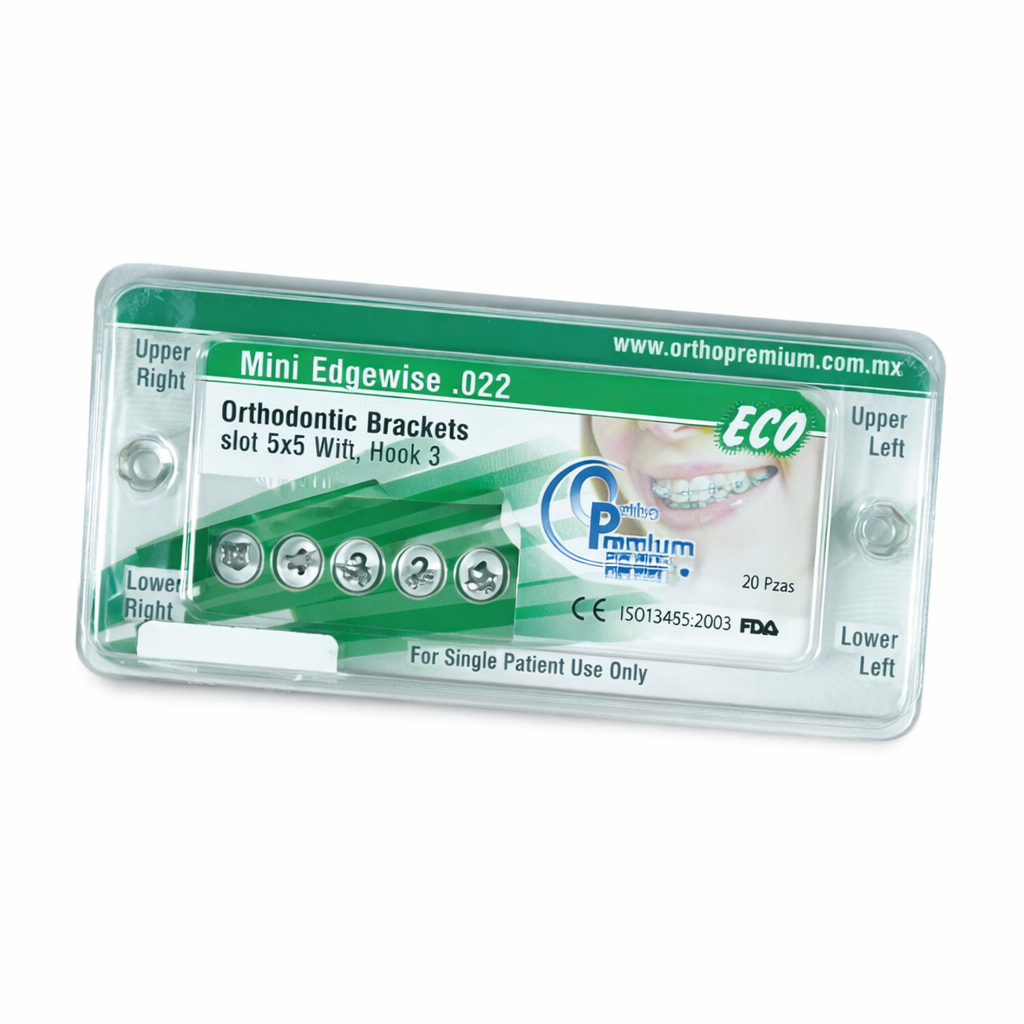 Brackets Ortodónticos Mini Edgewise .022 (ORTHO PREMIUM)