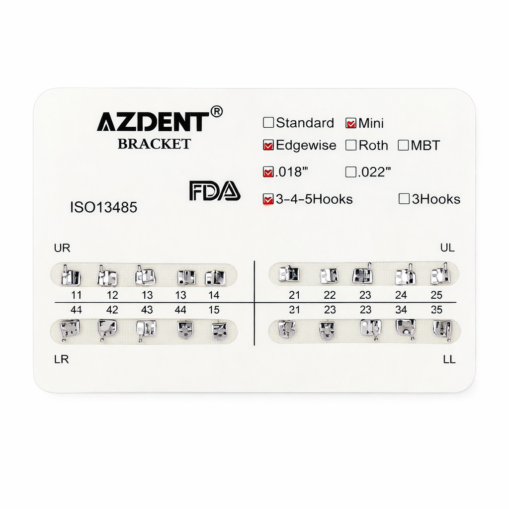 Brackets Ortodónticos Mini .018 (AZDENT)