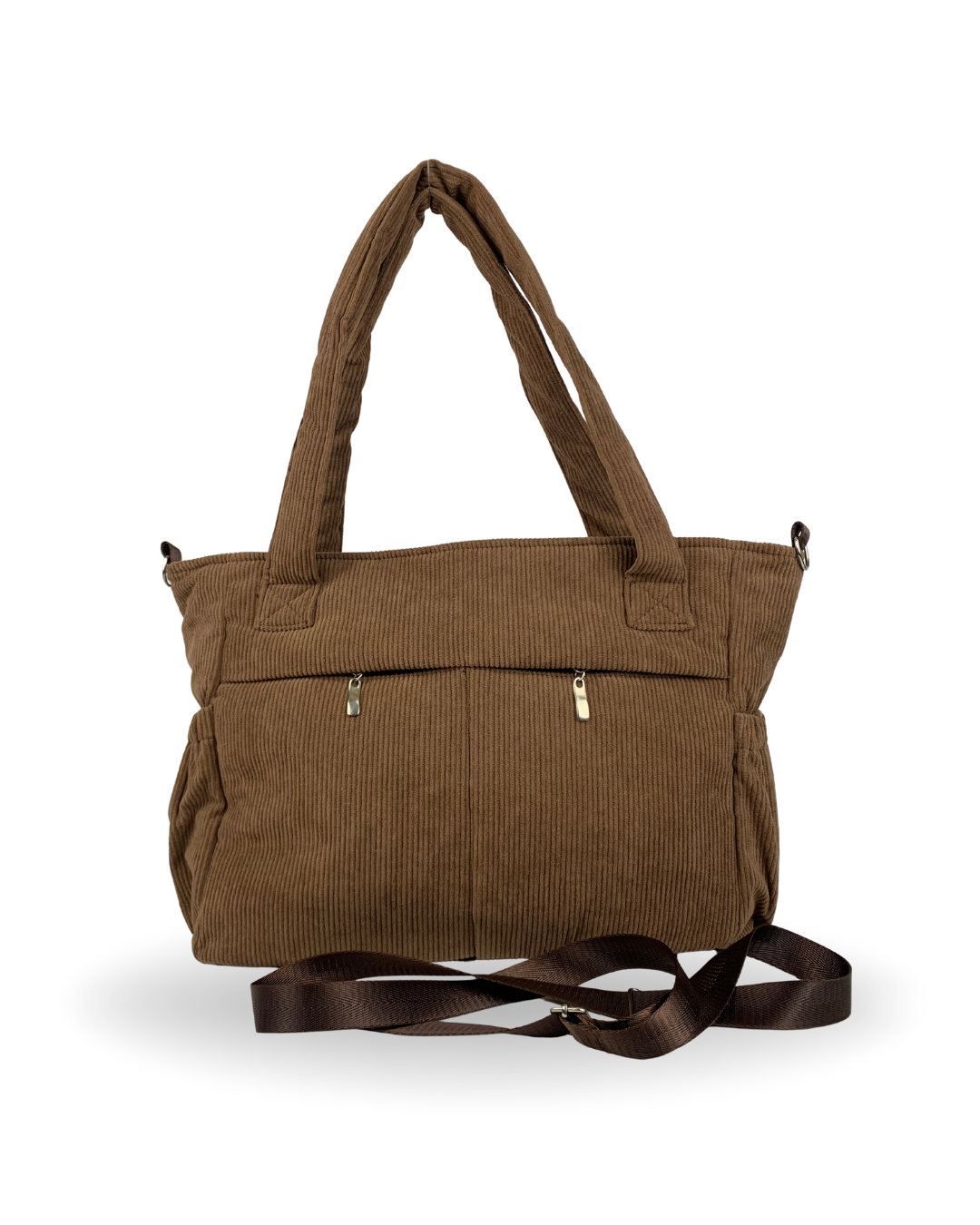 BOLSO CORDUROY MARRON