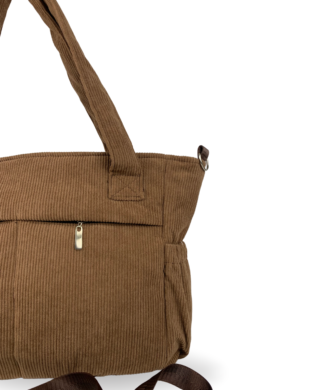 BOLSO CORDUROY MARRON