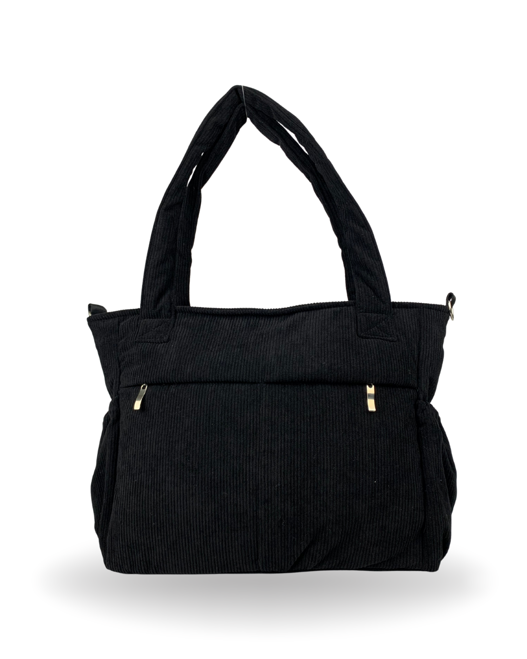 BOLSO CORDUROY NEGRO