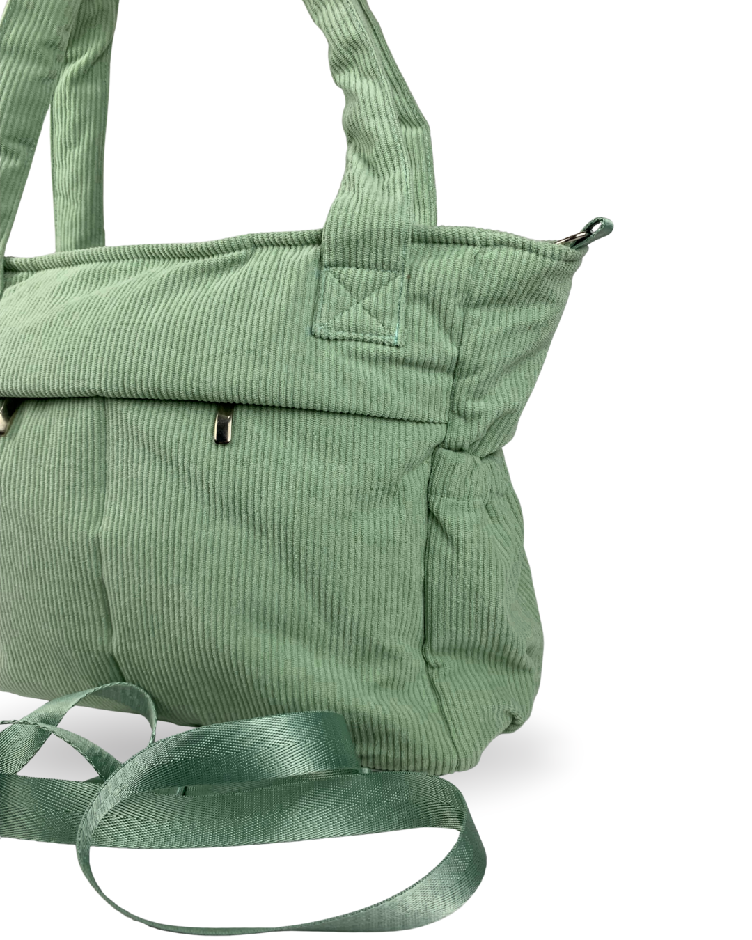 BOLSO CORDUROY VERDE JADE