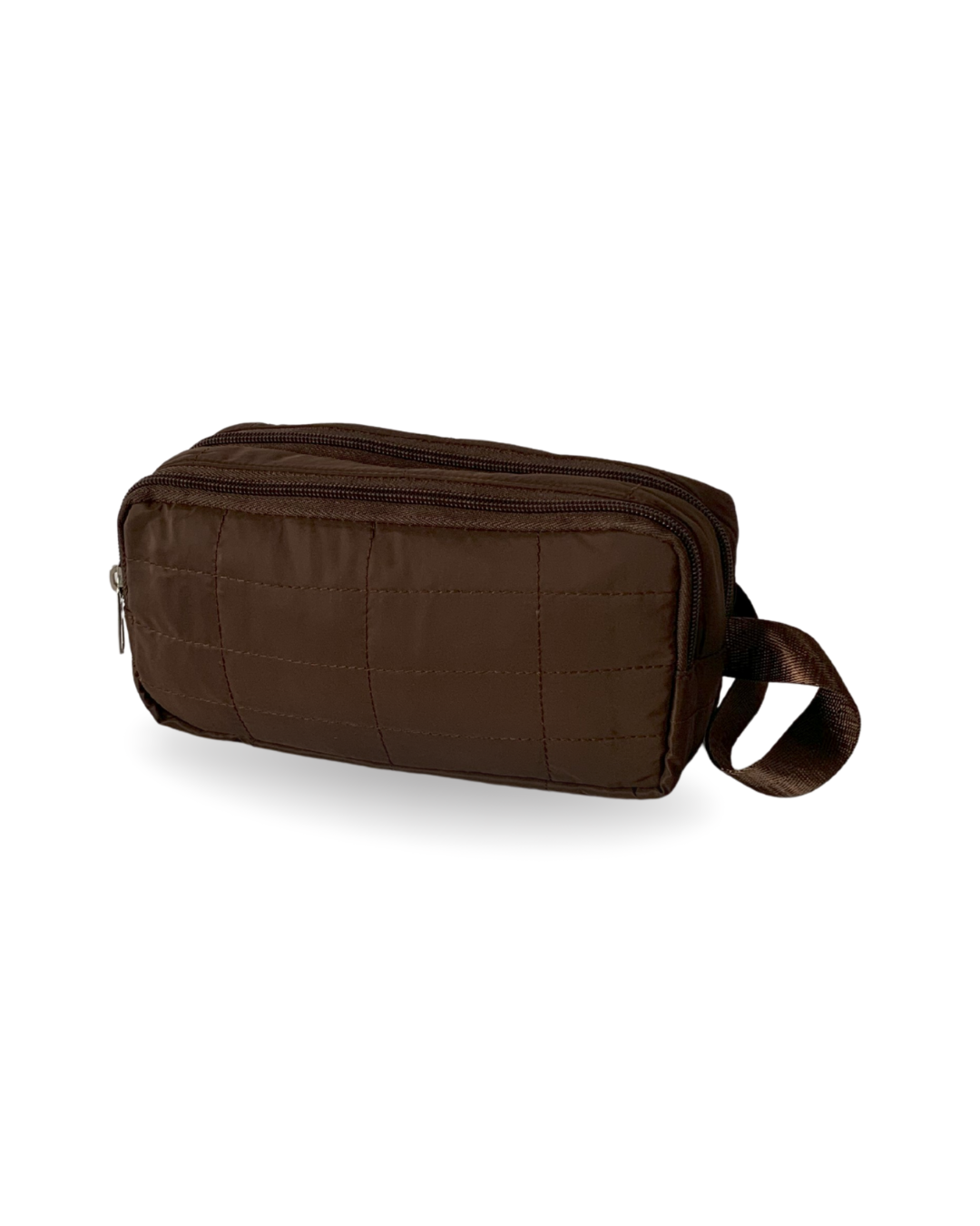 CARTUCHERA BOMBER MARRON