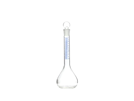 Frasco volumétrico de vidro