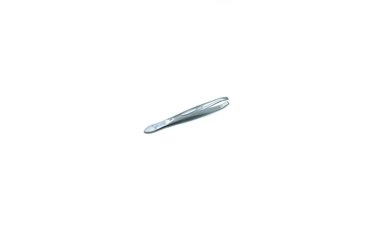 Or Bleu Square Tip Tweezers (Non Slip Grip)