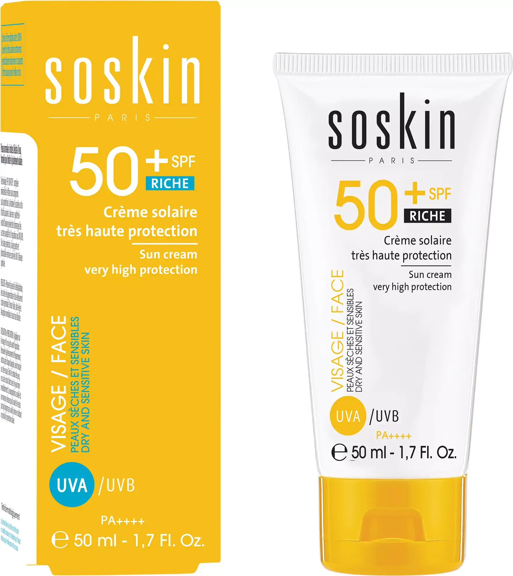 Soskin Sun cream SPF50+ very high protection