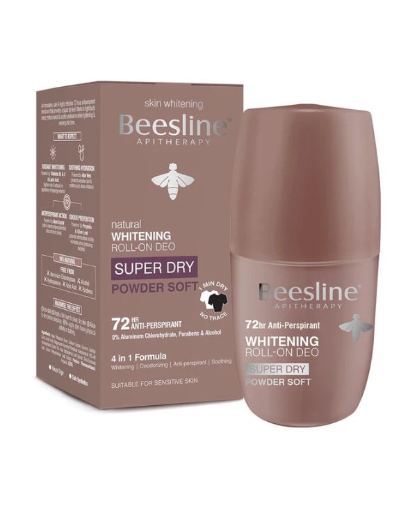 Beesline Natural Whitening Roll On Deodorant Super Dry Powder Soft 1+1 Free Offer