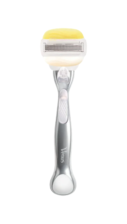 Gillette Venus Plus Olay Razor With Metal Handle