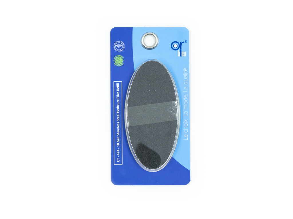 Or Bleu 10 Grit Stainless Steel Pedicure Files Refill