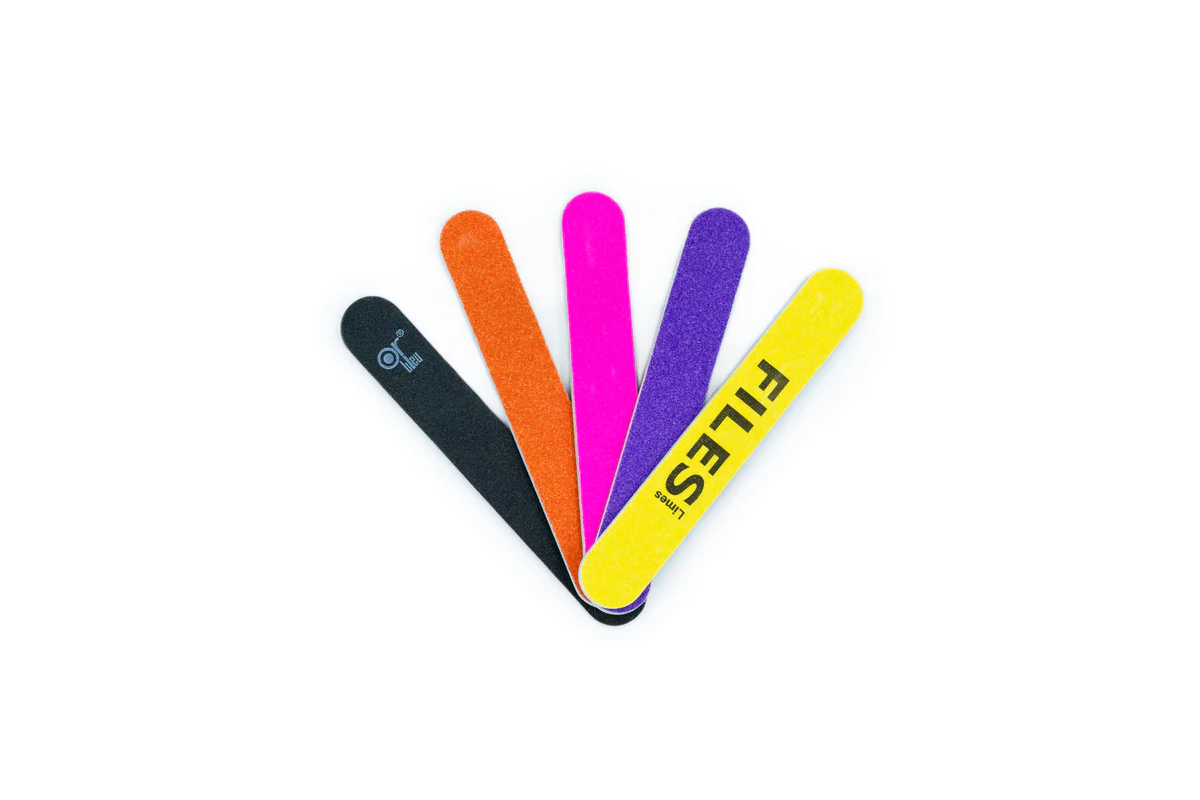 Or Bleu Mini Plastic Nail Files (colored)