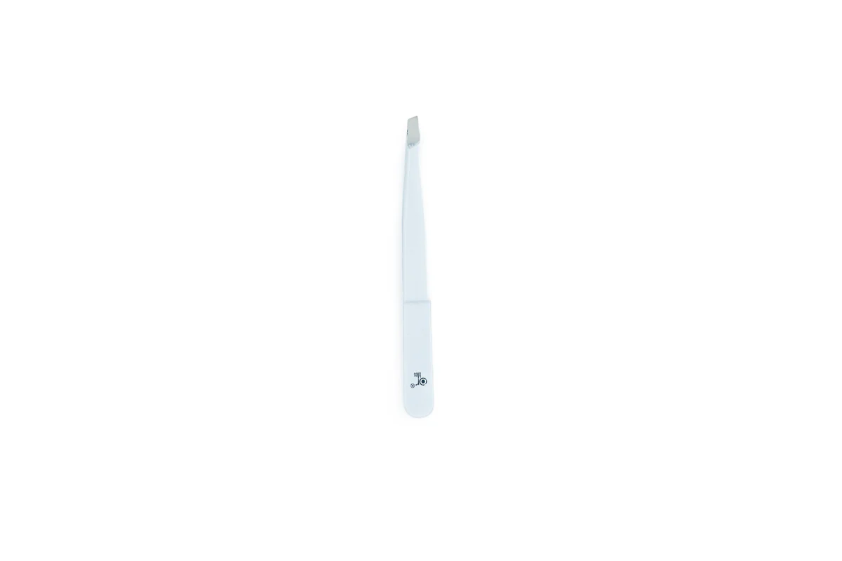 Or Bleu Diamond Slant Tip Tweezers