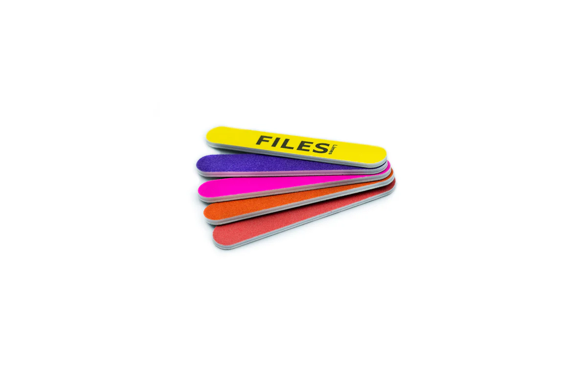 Or Bleu Mini Plastic Nail Files (colored)