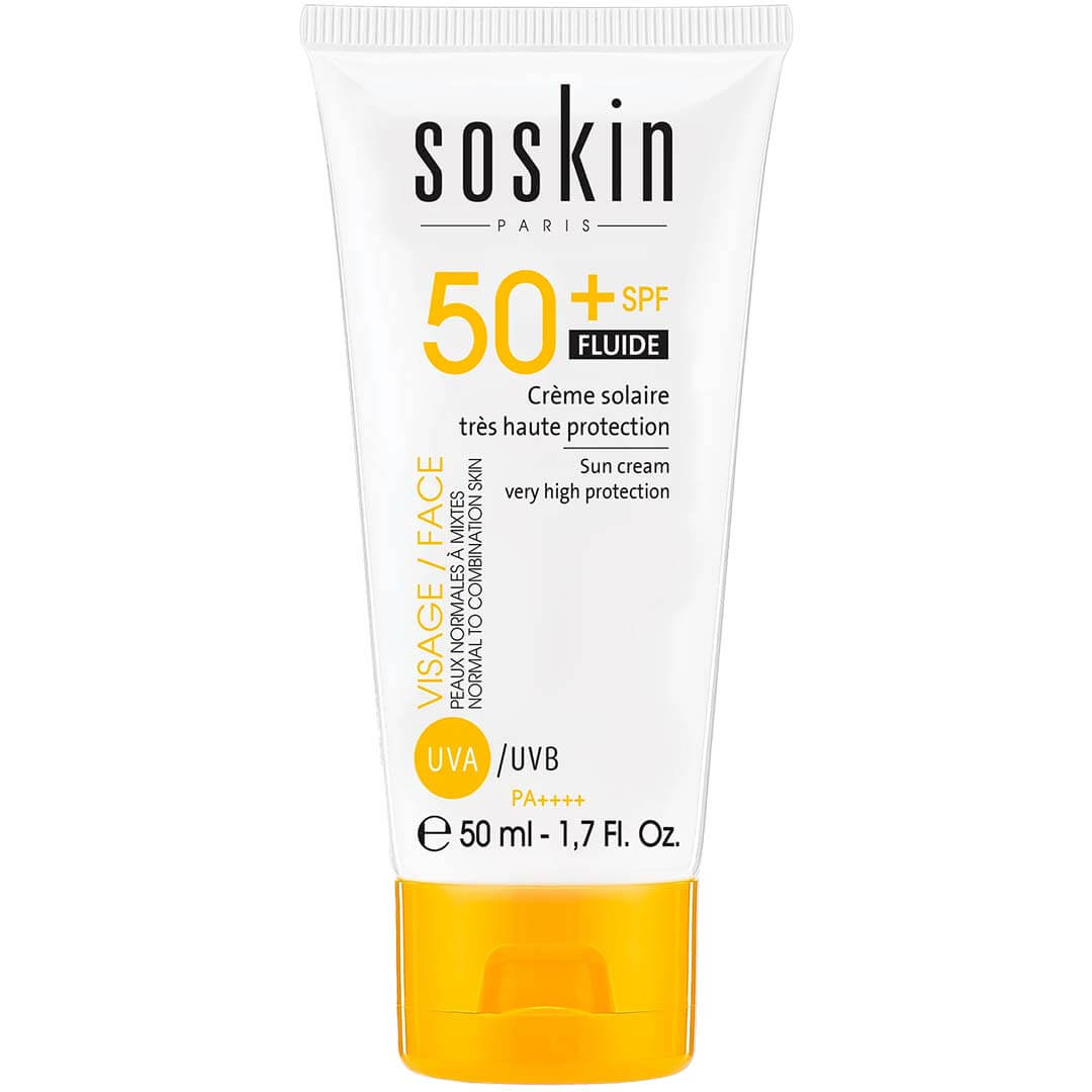 Soskin Sunscreen Protection Fluid non comedogenic 50+spf