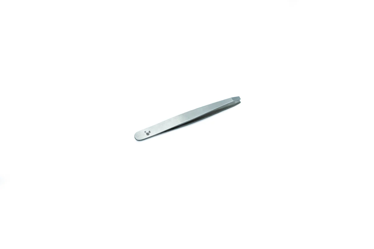 Or Bleu Square Tip Tweezers (Satin Finish)