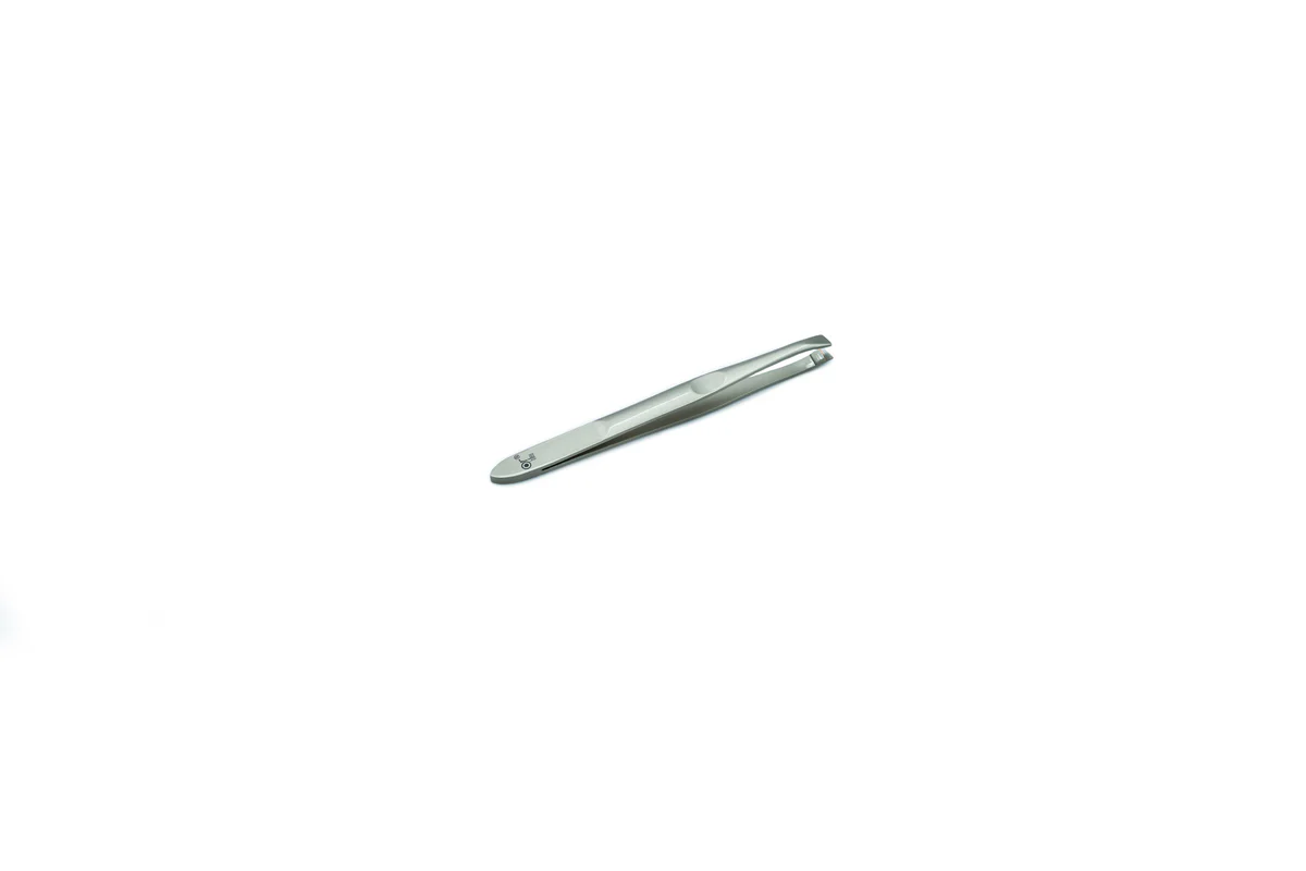 Or Bleu Slant Tip Tweezers (Non Slip Grip)