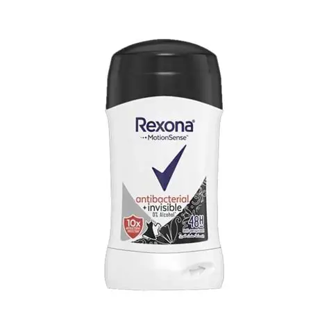 Rexona Motionsense Anti-Bacterial + Invisible Black & White Clothes Stick