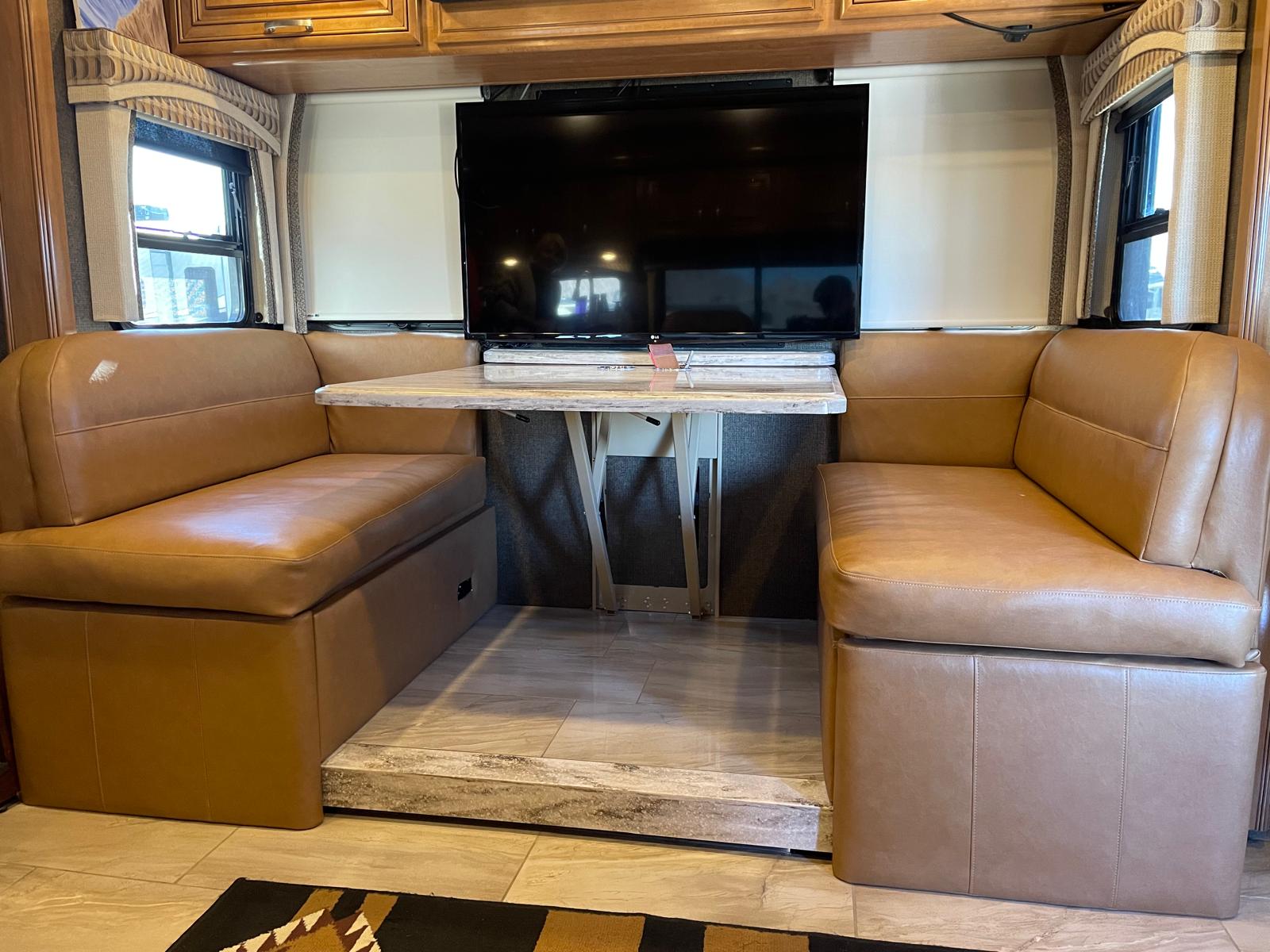 RV Dinette Booth Reupholstery