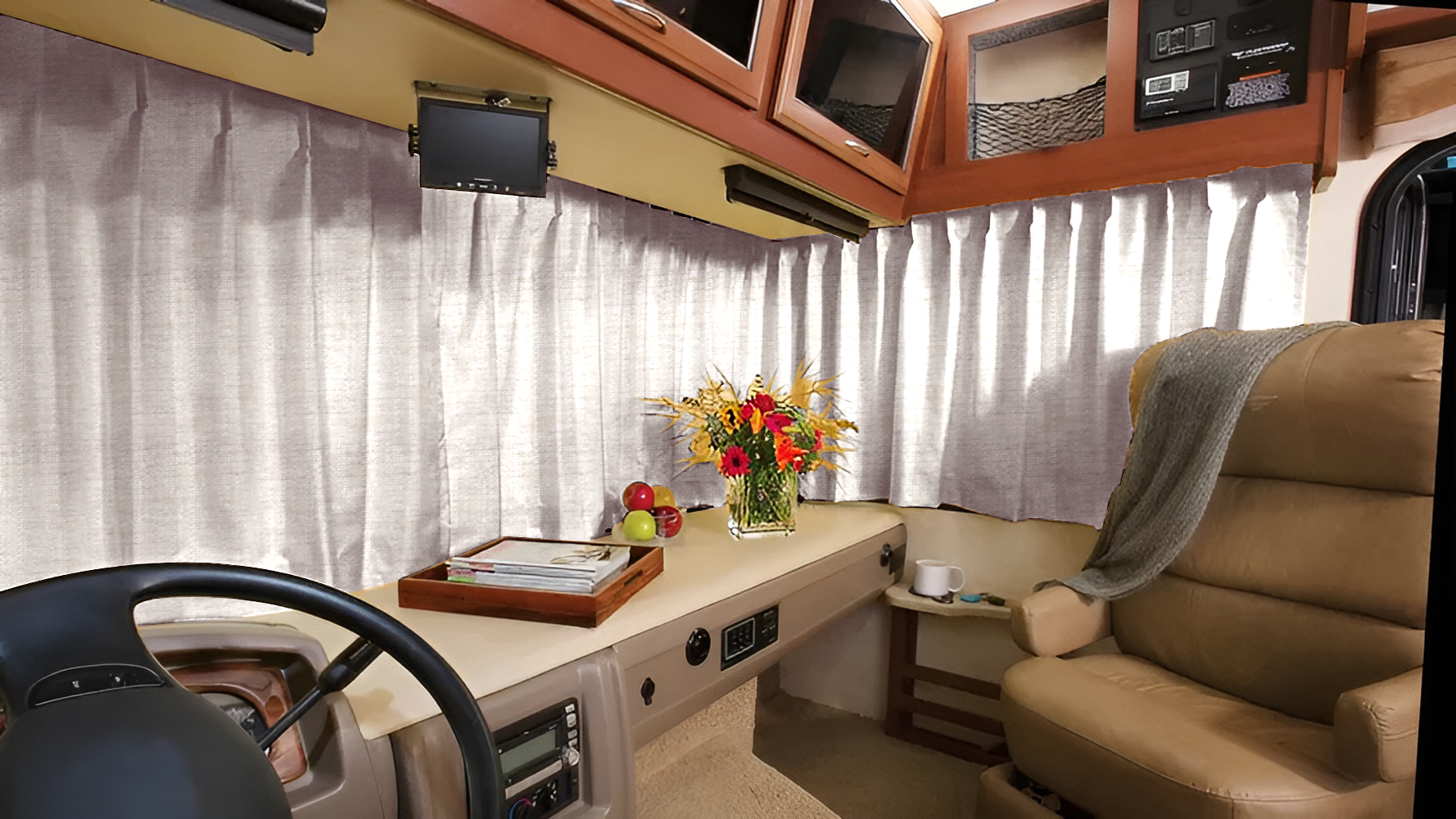 RV Windshield Curtains