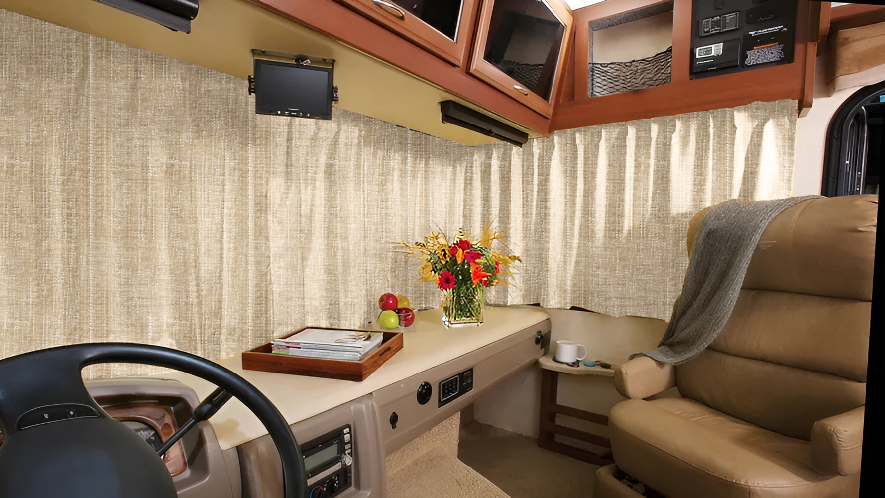 RV Windshield Curtains 