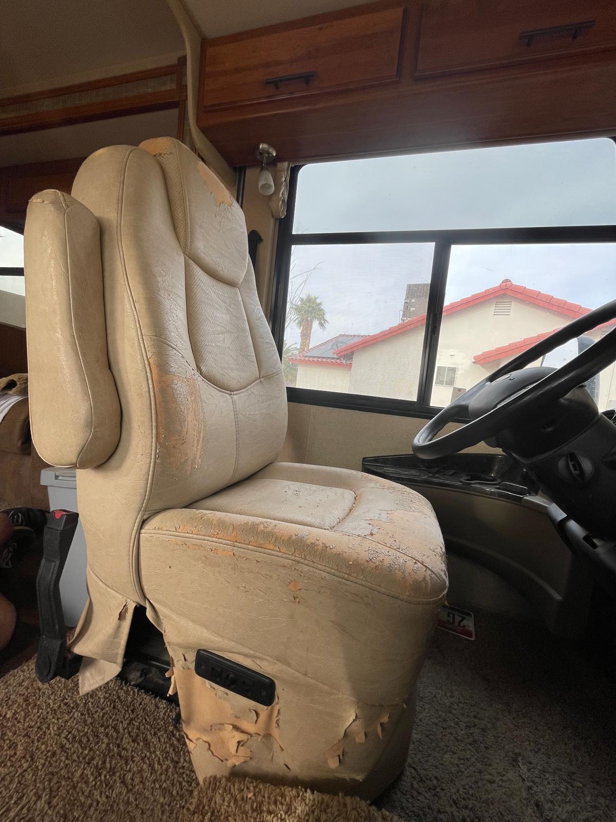 Before & After RV Captain Chair Photos