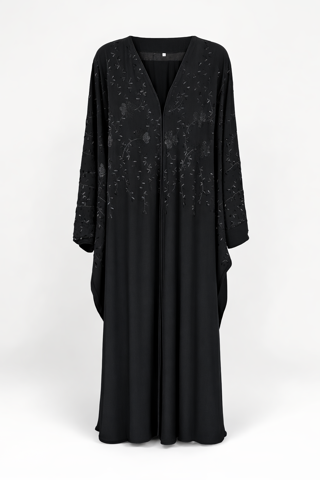 Abaya Papillon Brodée Noire