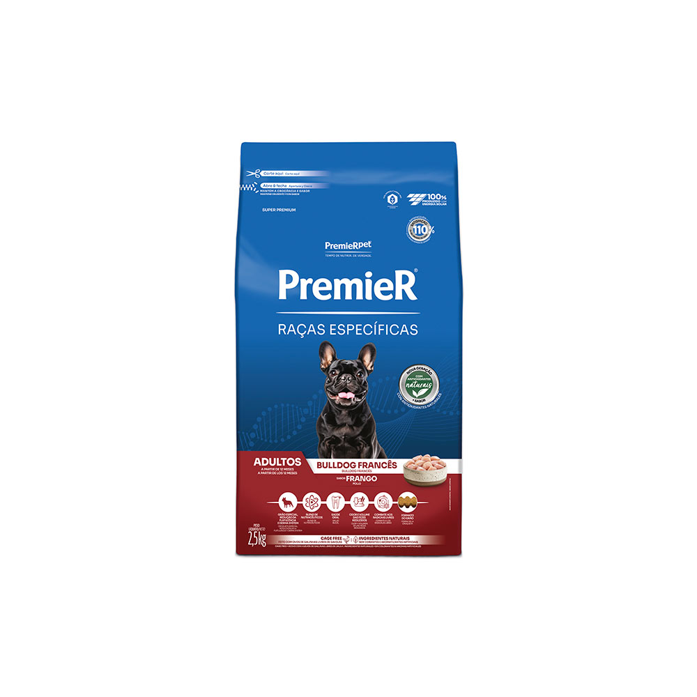Ração Premier Raças Específicas Bulldog Francês para Cães Adultos