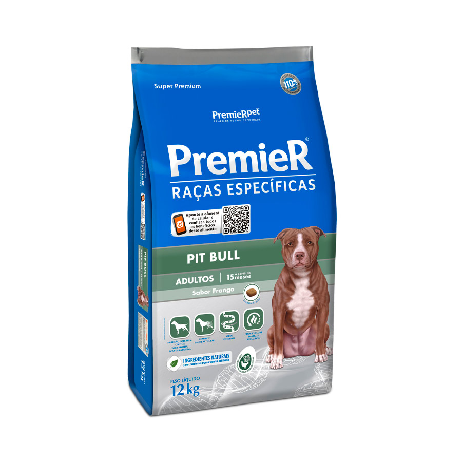 Ração Premier Raças Específicas Pitbull para Cães Adultos