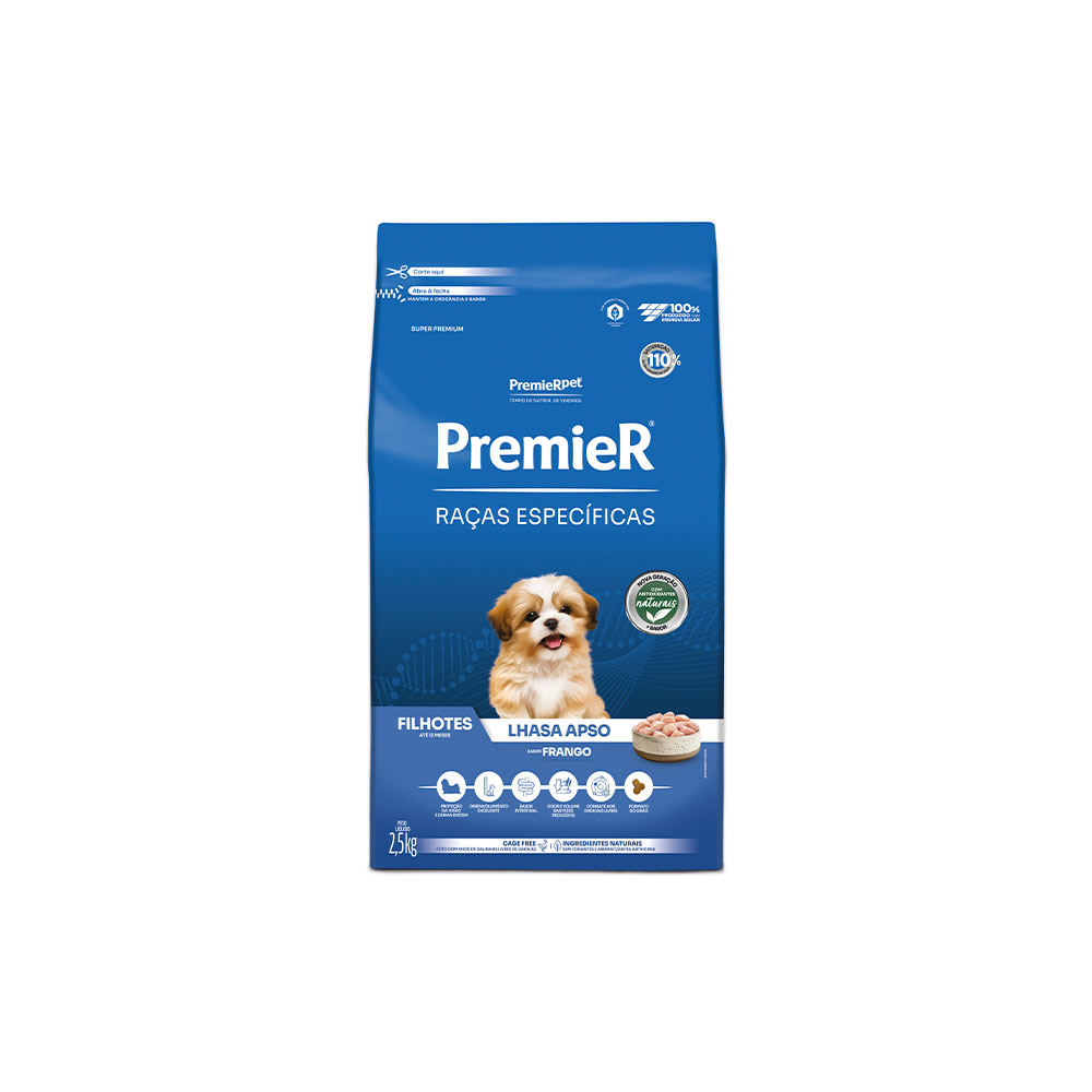 Premier Lhasa Apso Filhote Ração Raças Específicas para Cães