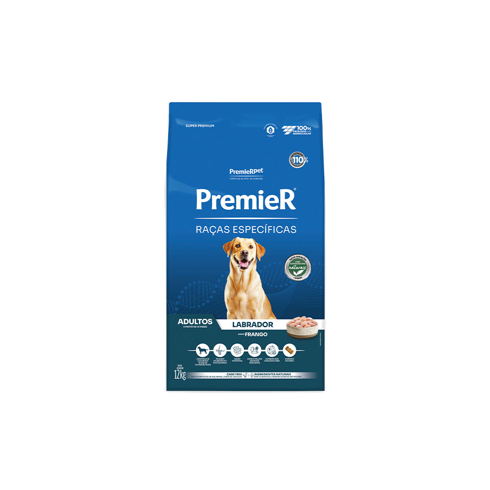 Ração Premier Raças Específicas Labrador para Cães Adultos 