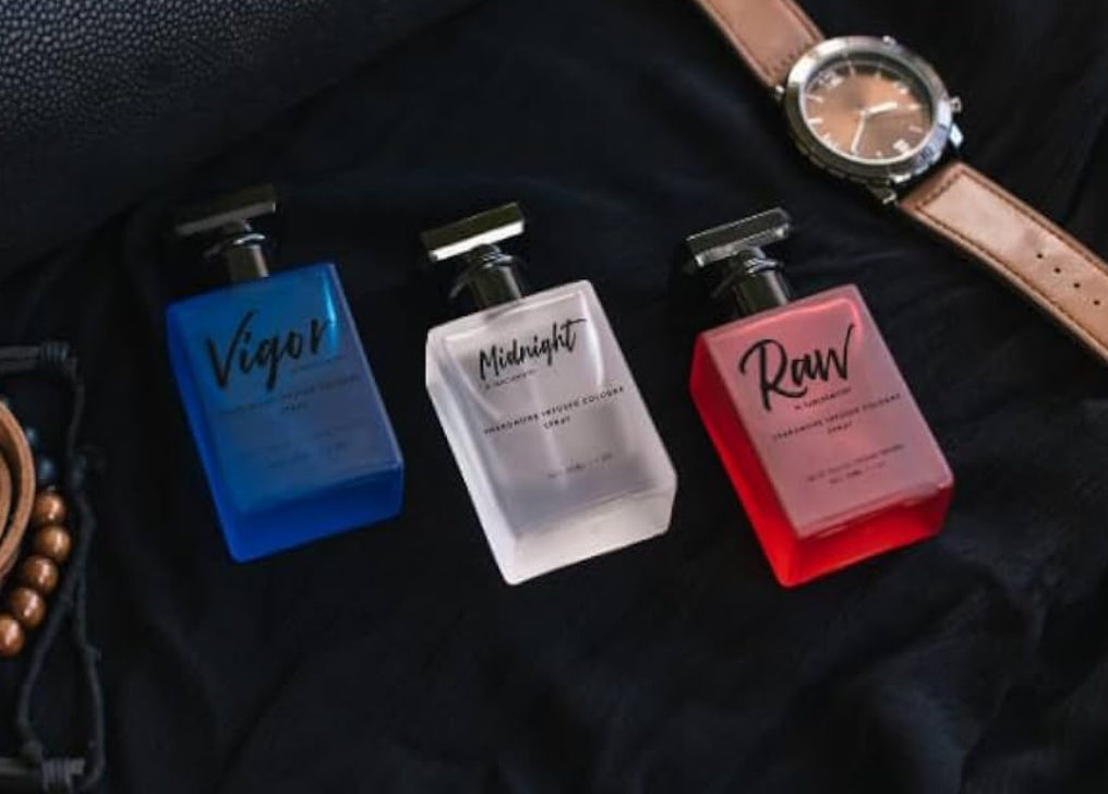 RawChemistry Pheromone Infused Cologne for Men Gift Set – 3 Piece Mens Cologne Sampler Set – Raw Chemistry Cologne Spray for Him – Men's Cologne with Pheromones