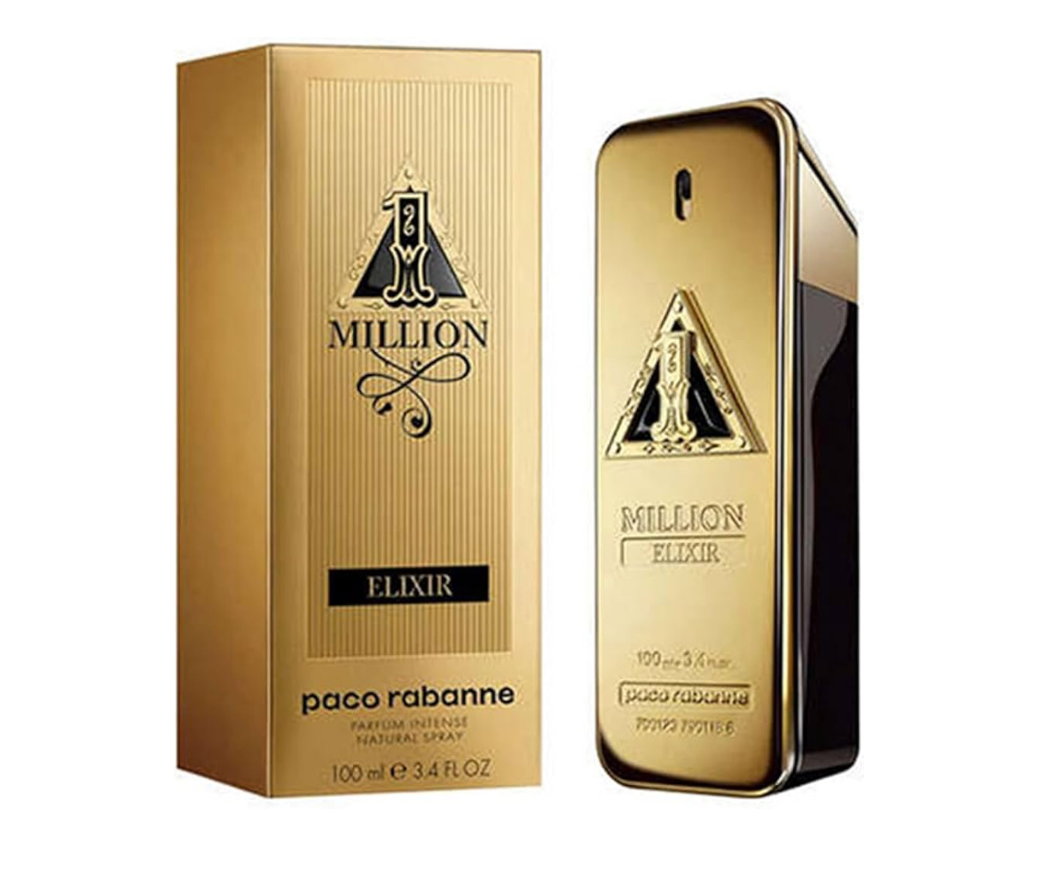 Paco Rabanne One million Elixir for Men Parfum Intense Spray, 3.4 Ounce