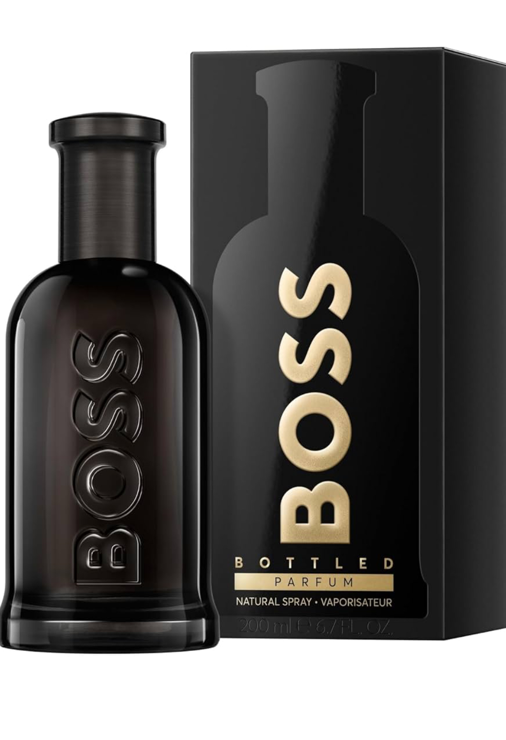 Hugo Boss Bottled Parfum – Woody Ambery Men's Cologne – With Notes of Leather, Orris & Wood – Long Lasting Fragrance