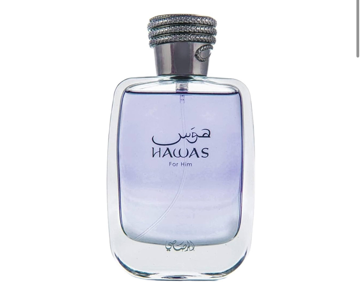 RASASI Hawas For Men Eau De Parfum Spray 100ML (3.4 Oz) - Long Lasting Arabian Perfume, Premium Perfume Men, Ideal for Special Occasions & Daily Elegance, A Bold and Captivating Fragrance