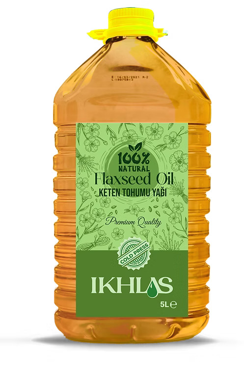 IKHLAS 100% Natural Flaxseed Oil 5L
